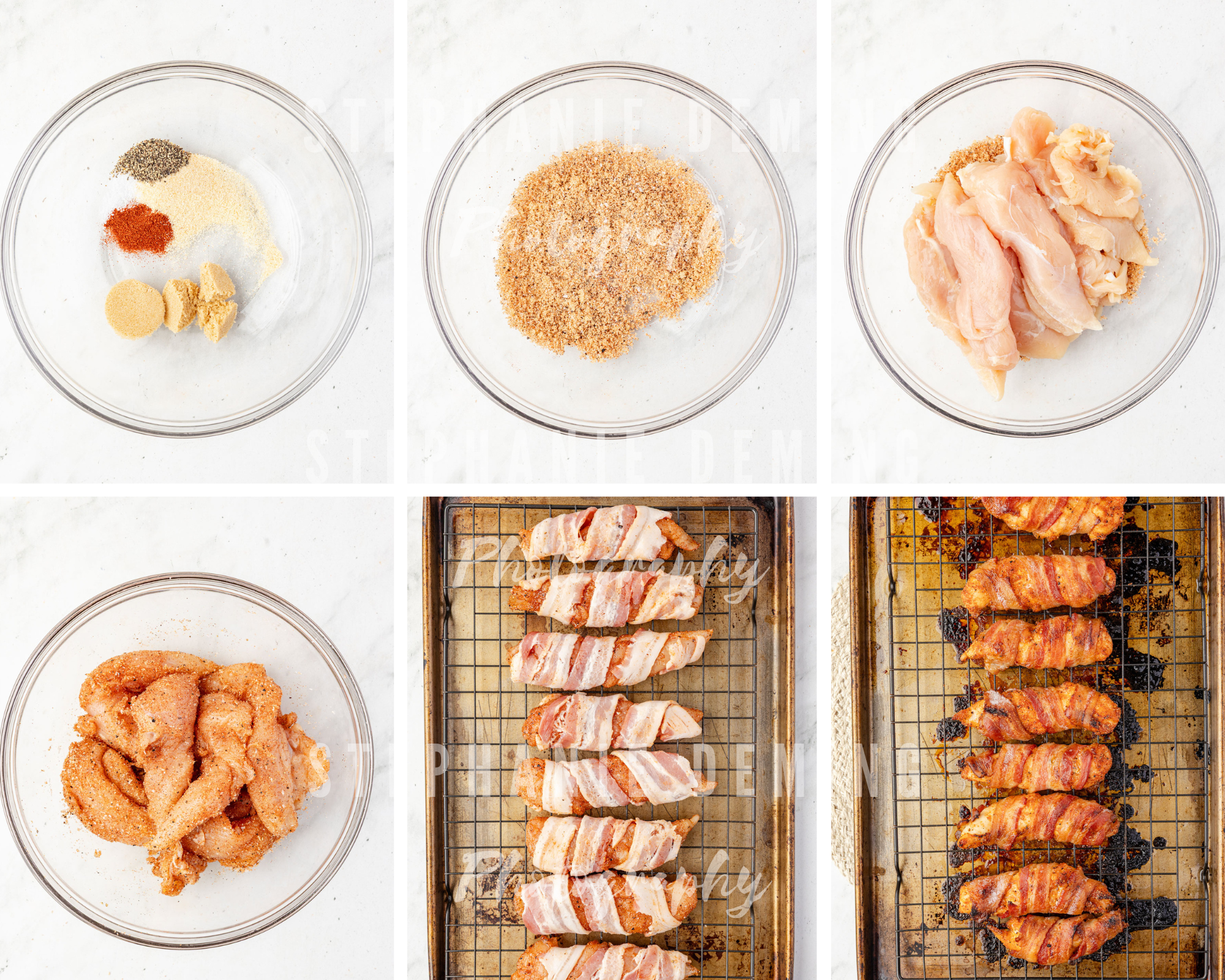 Bacon Wrapped Chicken Tender
