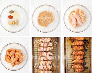 Bacon Wrapped Chicken Tender