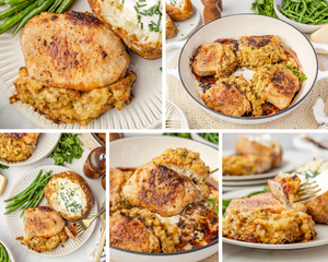 Baked Stuffed Pork Chops